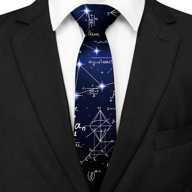 Guhothli Men's Novelty Tie Funny Necktie For Mens Wedding Party Work Casual Holiday Party - Image 2